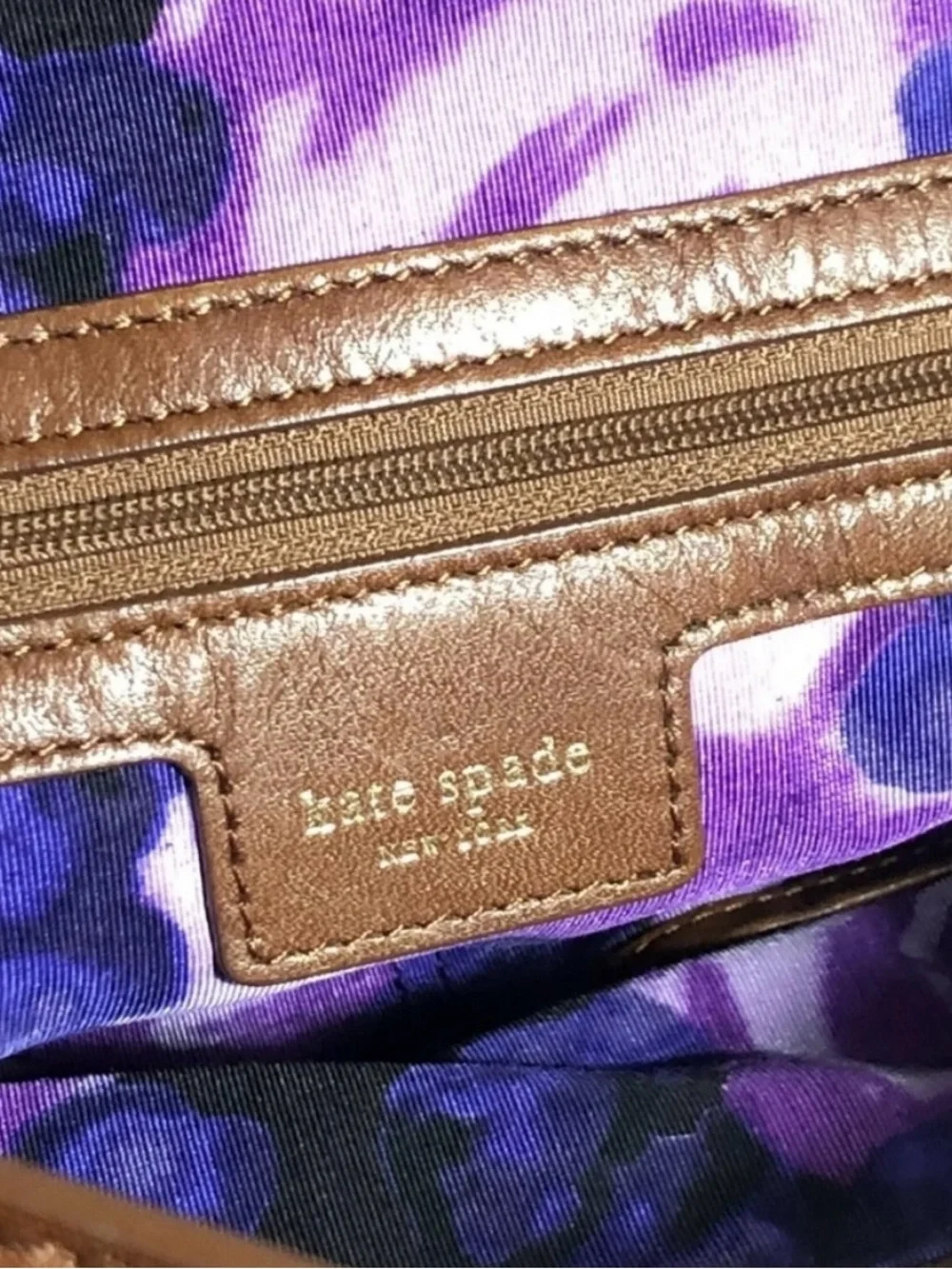 EUC VINTAGE KATE SPADE SAVONA COGNAC LEATHER HOBO